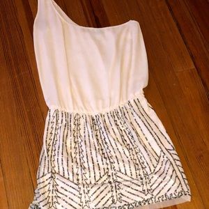 Zara baby pink embellished mini dress